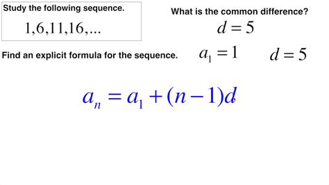 Let's do another example, here. . Explicit formula for arithmetic sequence